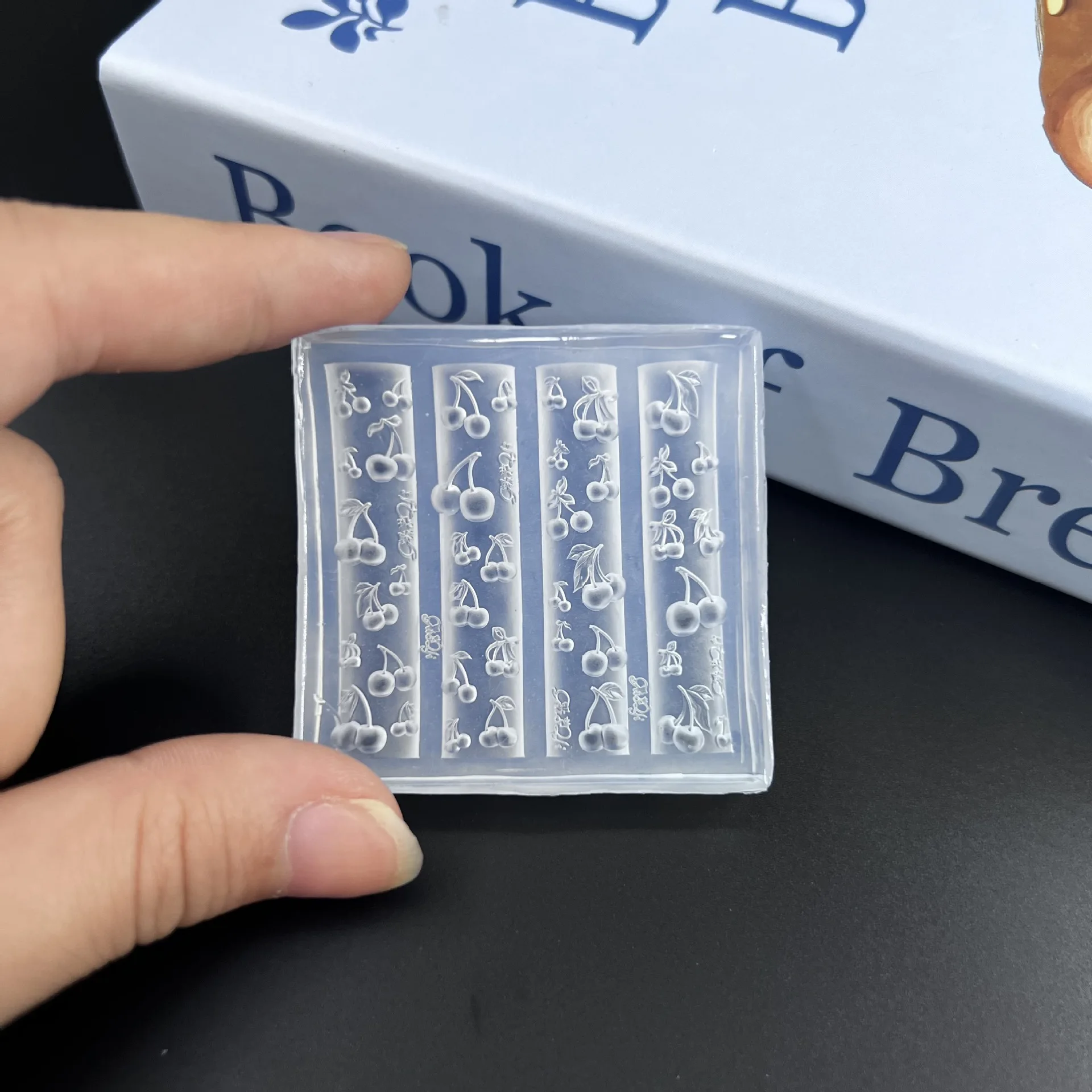 

1pcs 3D Silicone Nail Fruit and Cherry Food-Grade Decoration Silicone Stamping Plates DIY Manicure Art Mould Tools