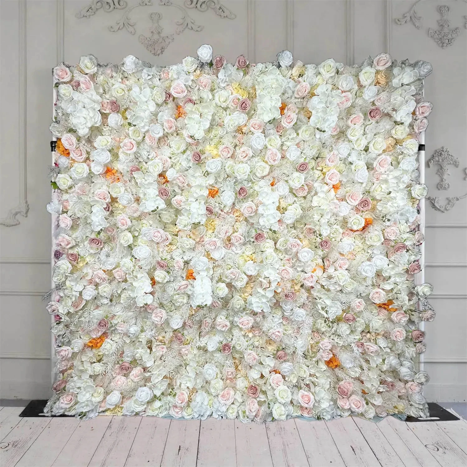 

Uflower 5D белый розовый цветок стены открытый свадебный фон ткань декоративные цветы событие приглашение реквизит серии