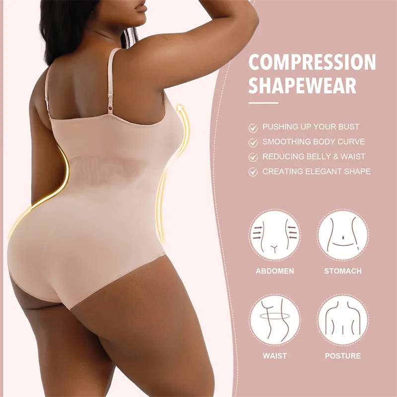 Women Postpartum Corset Toning Romper Corset Thong Rompers Seamless Shapewear for Women Lingeries for Woman Plus-size Shapewear