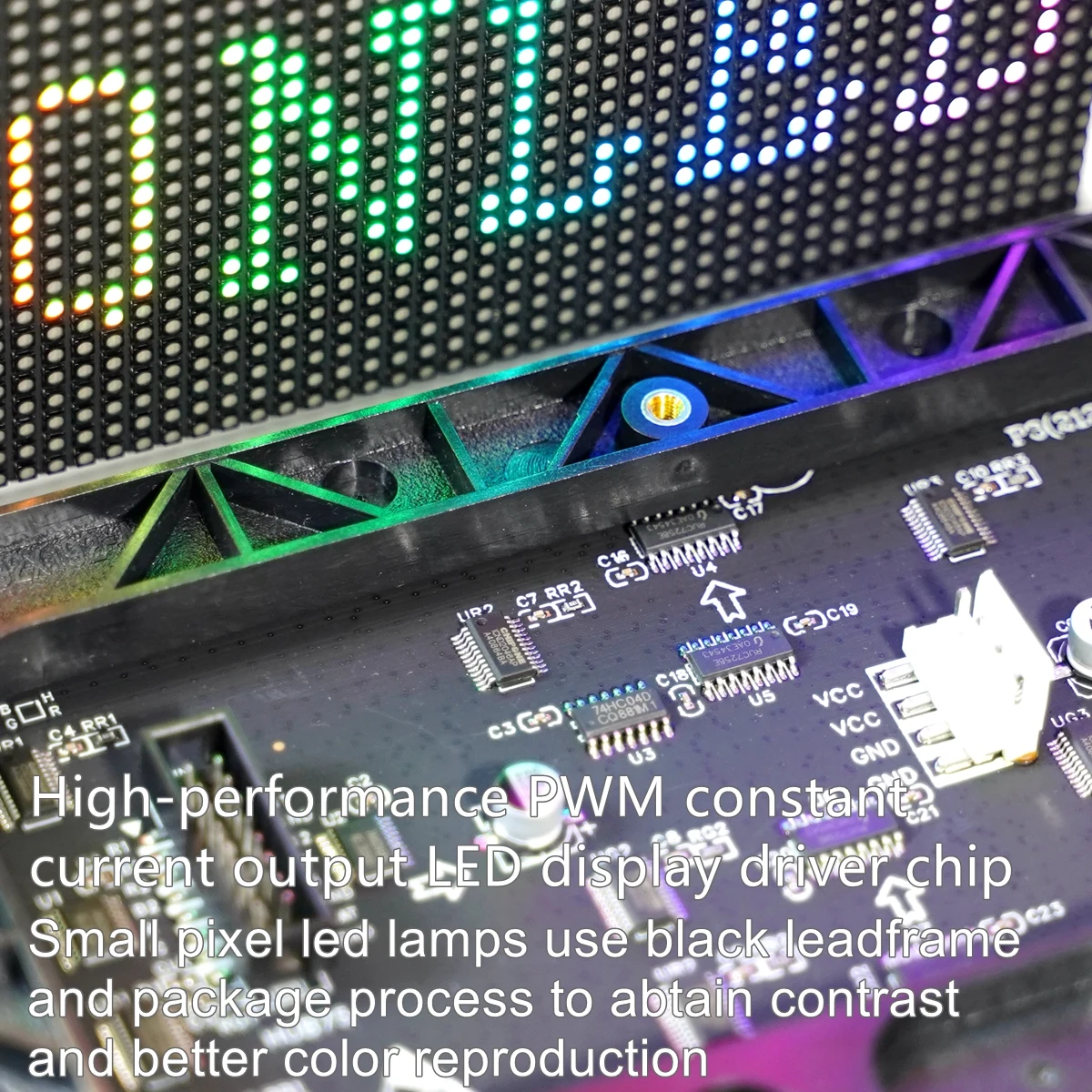 P3 Indoor SMD Full Color LED Display Screen RGB HUB75 Module LED Digital Sign LED Video Wall Large Screen Unit Board 192*192mm