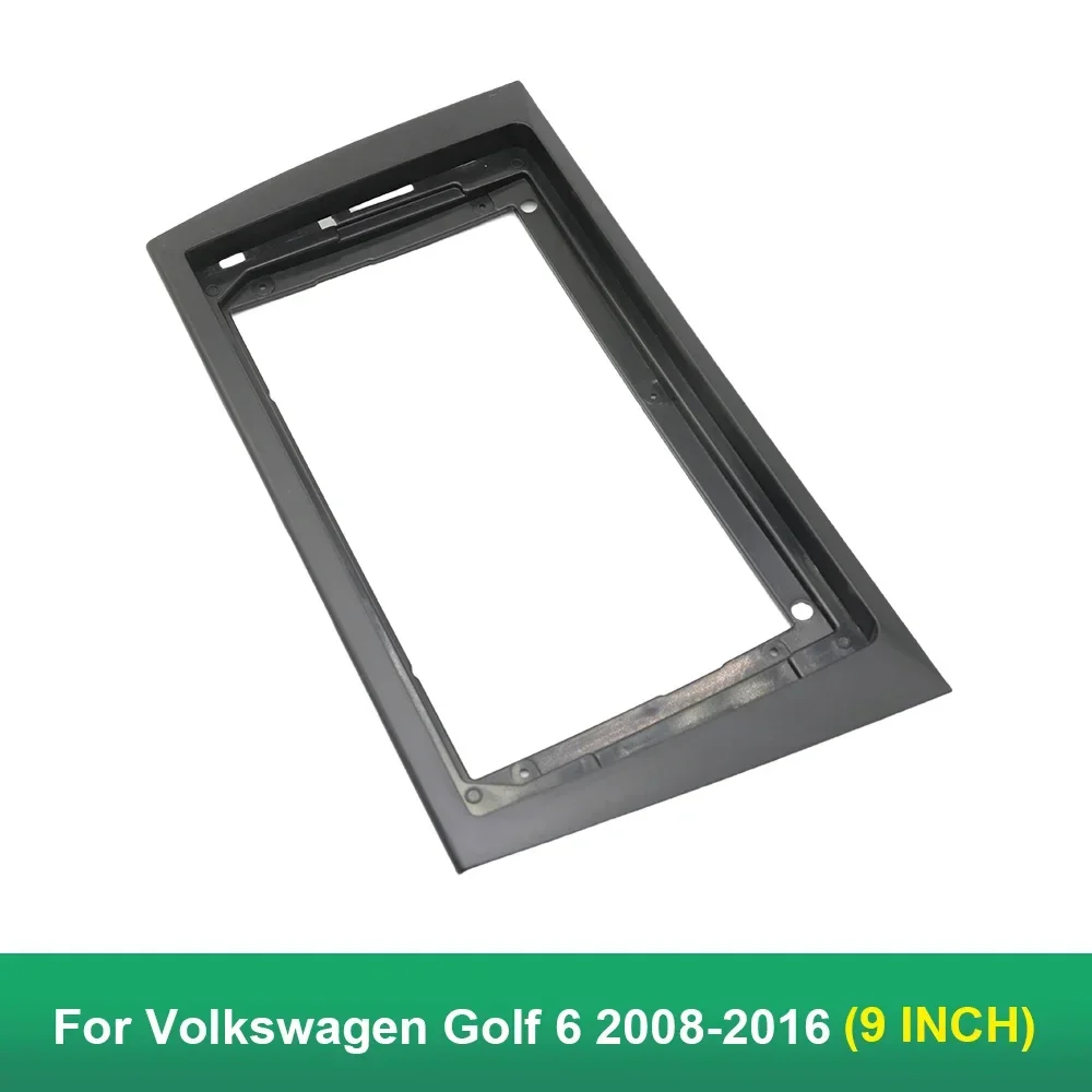 9 Inch Car DVD Frame For Volkswagen Golf 6 2008-2016 Stereo Panel FrameAudio Dash Trim Facia Radio Player screen 2 Din Kit