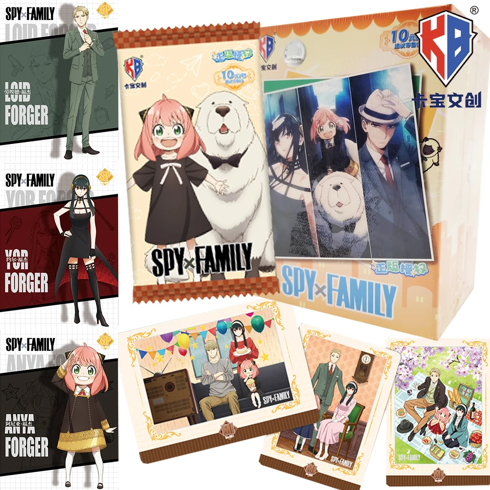

Genuine Kabao SPY×FAMILY Collection Cards Anime Character Exclusive Feature Icon Design Lovely Creative Cards Kids Hobbies Gifts