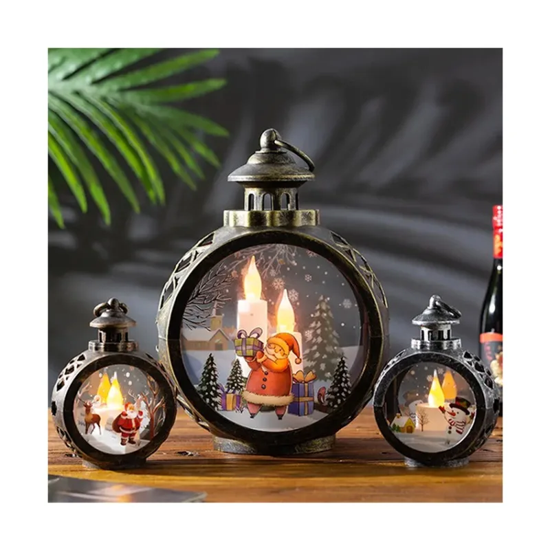

High Quality Christmas Lights Santa Snowman Lights Merry Home Ornaments Tree, Christmas Gifts