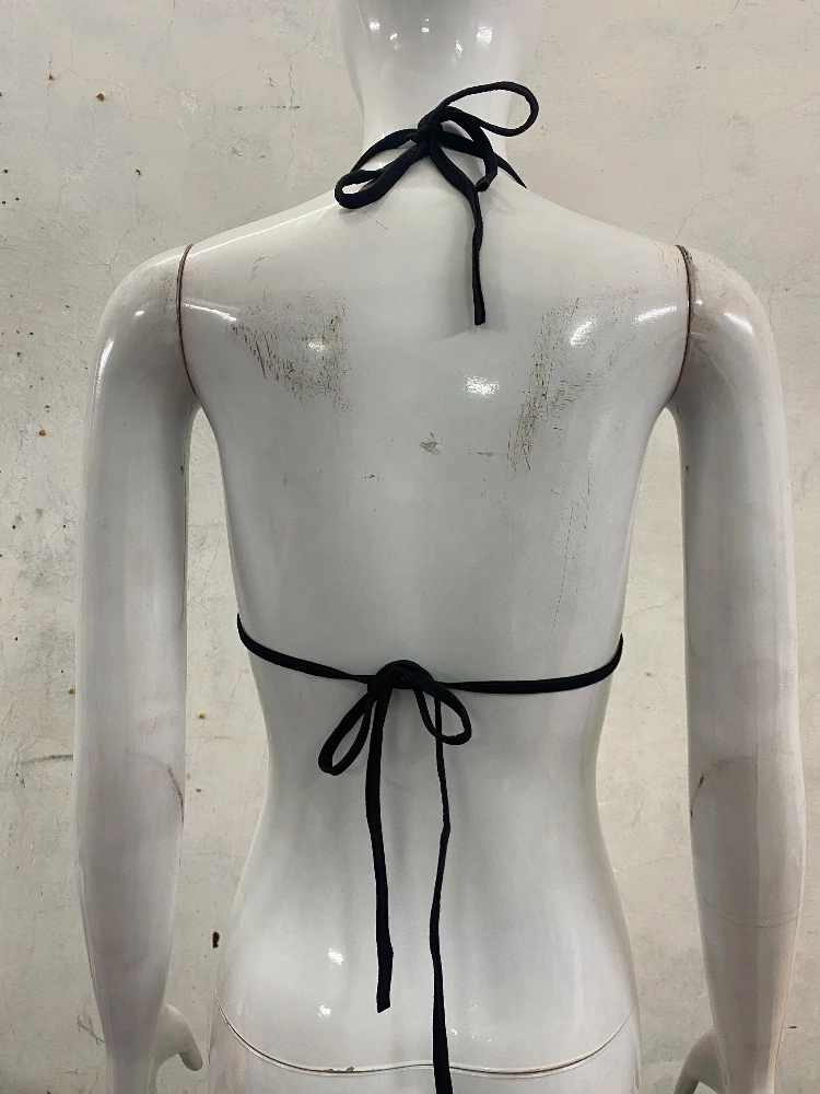 2025 Nuovo set bikini Pure Desire stile Millennium, design con cintura a coppa triangolare divisa, costume da bagno da donna con croce Y2K