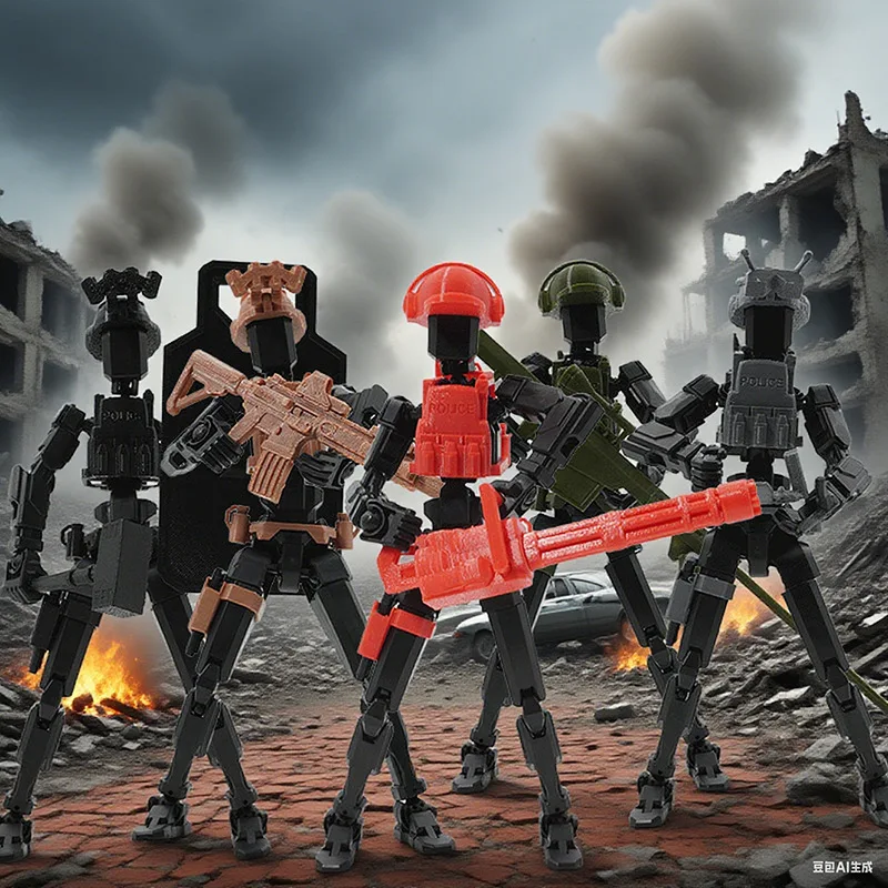 Soldados militares13 figuras de ação t13 figura 3d impresso multi-articulado móvel sorte 13 figura de ação manequim diy montagem brinquedos