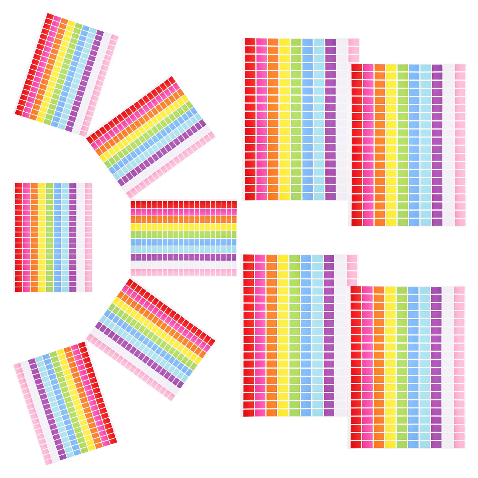 10Sheets Colorful Coding Label - огляд і ціна Home Office Organization