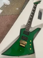 Send tomorrow in stock Hot Custom Guitar Shop Rosewood Jackson Green Guitar Blue 6 Strings  Guitar