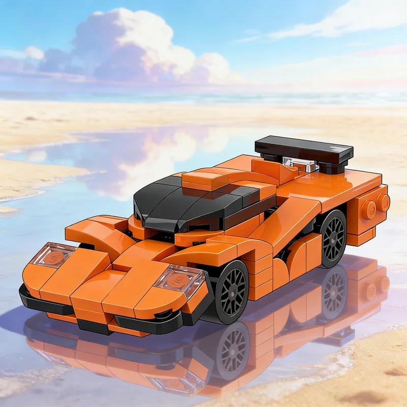 

123 детали MOC Мини-модель McLaren City Champions, конструктор, игрушка для сборки, рождественский подарок, креативный набор для самостоятельной сборки