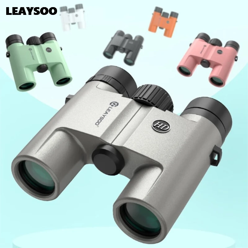 

Бинокль LEAYSOO 10X26 профессиональный HD, мощный складной телескоп дальнего действия для охоты, спорта, кемпинга, призма K7