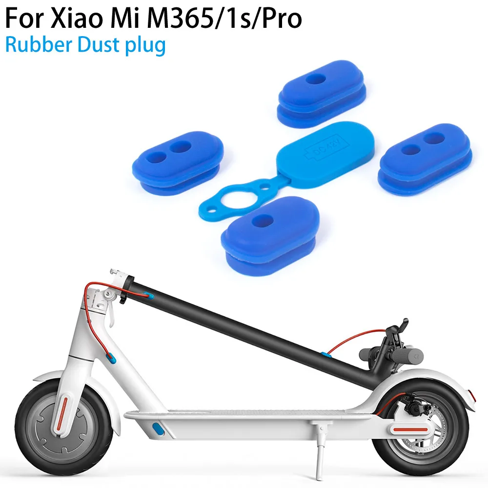 For XIAOMI M365 Pro Pro2 1S Charge Port Cover Dust Plug Case Red/Blue Rubber Electric Scooter Parts High quality Accessories