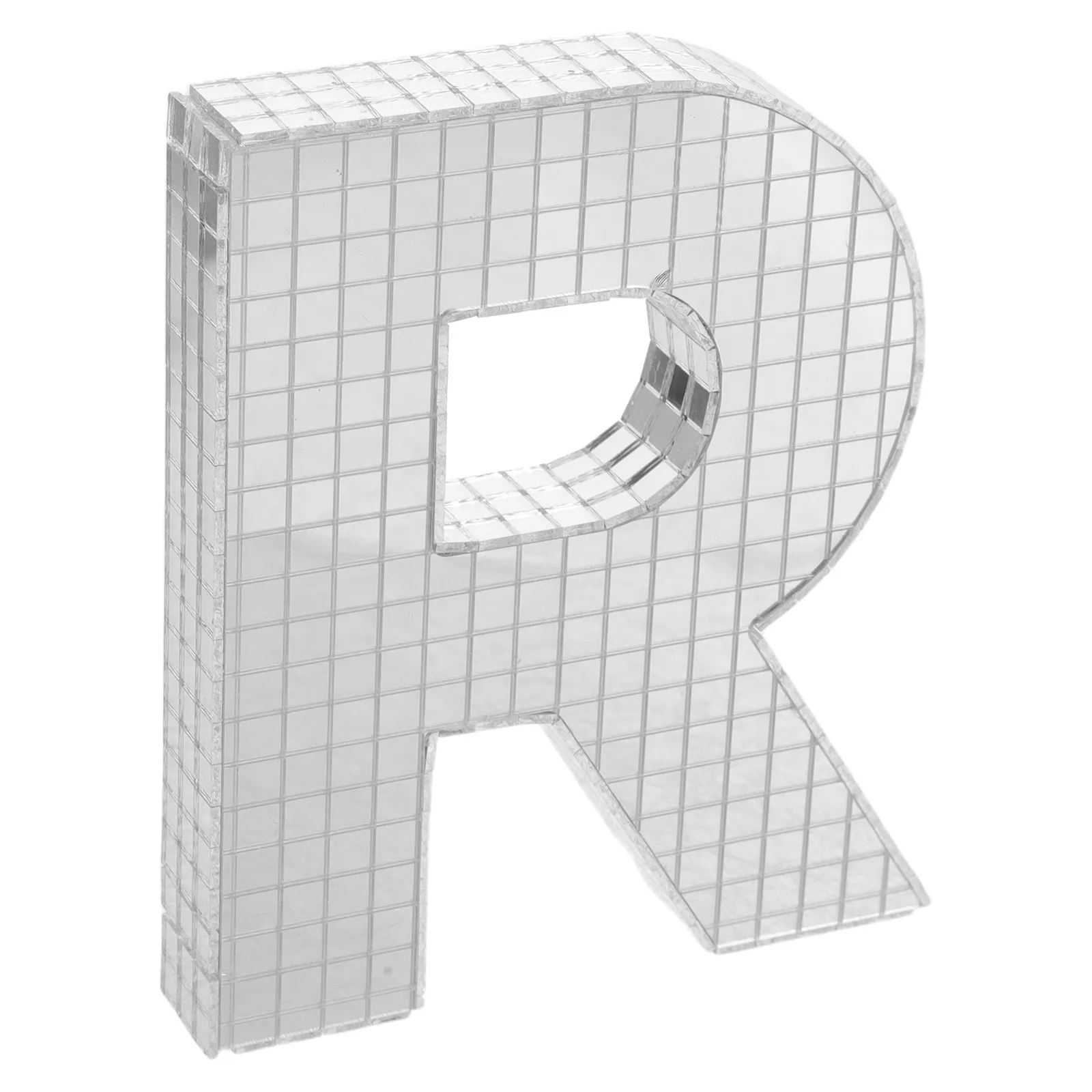 Silver Mirror Letters 3D Disco Alphabet Tabletop Decor Retro Party Vintage Mirror Wall Decorations Letter Decor