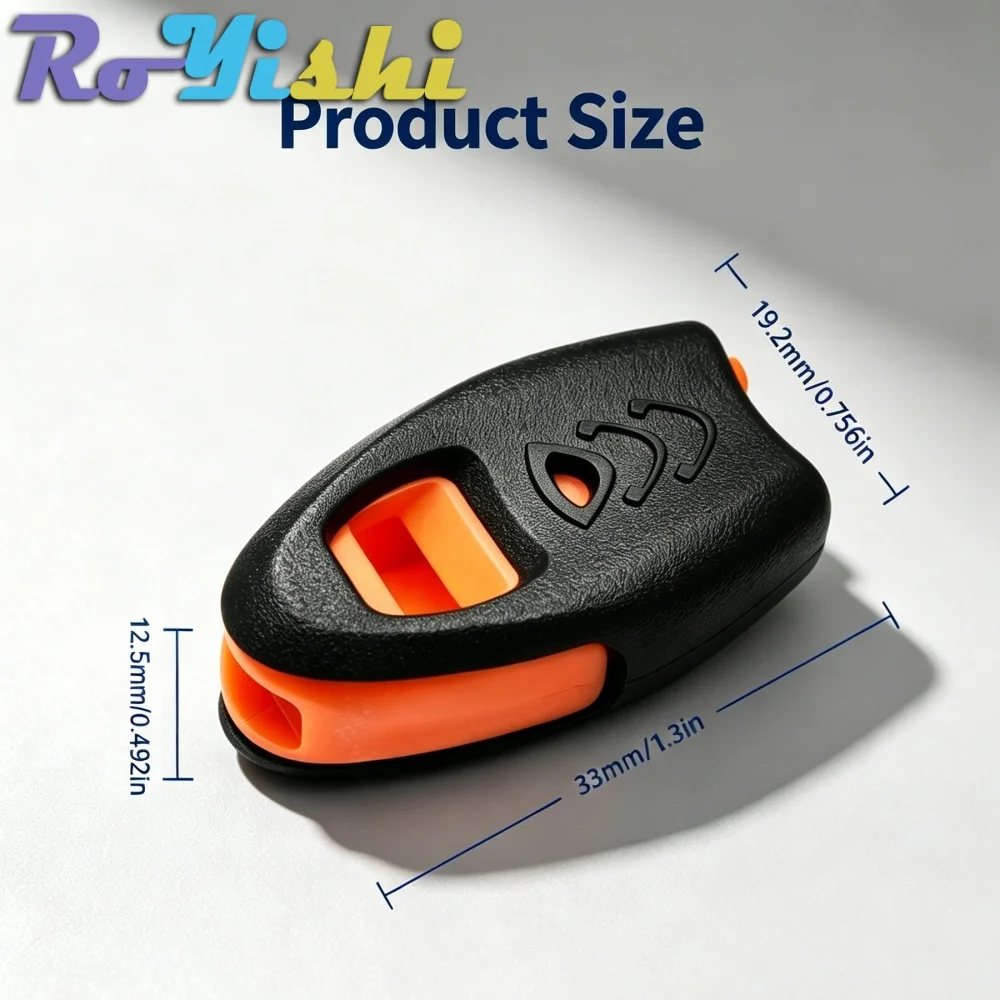 Zipper End Clip Survival Whistle Loud Waterproof Safety Rescue Signal Whistle Camping Kayaking Fishing Paracord Outdoor Gear