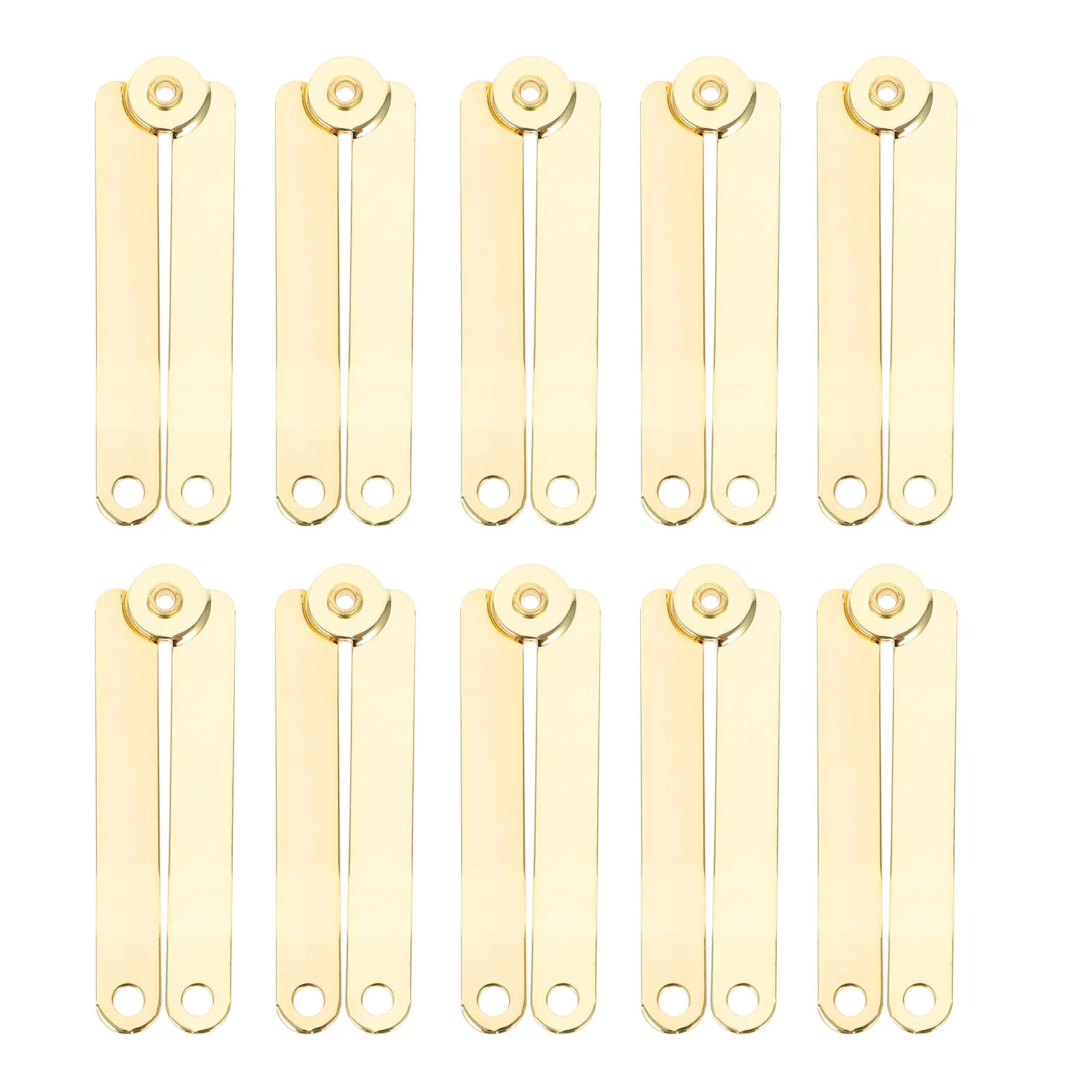 

10pcs Bracket Hinge Holder Furniture Accessories Household Hinges Decorative Iron Jewelry Box Gift Box Chest Case Hardware