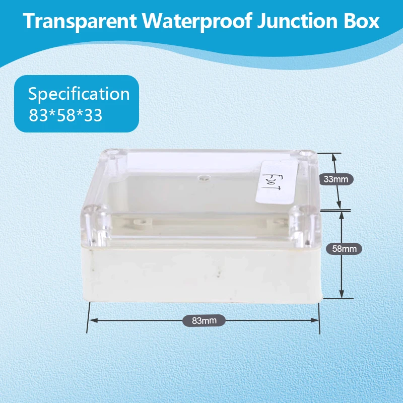 IP67 Kunststoff Transparente Wasserdichte Gehäuse Box für Outdoor Elektronische Projekte Elektrische Instrument Junction Gehäuse Schützen