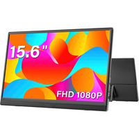 LNOVAON Portable Monitor 15.6 inch USB-C HDMI-Compatible External Screen for Xbox Switch Laptop Extension Mobile