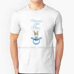 Mommy's Little Prince Pacifier With Crown Design T Shirt 100% Cotton Pride Adult Baby Prince Mommy Love Little Pacifier Abdl