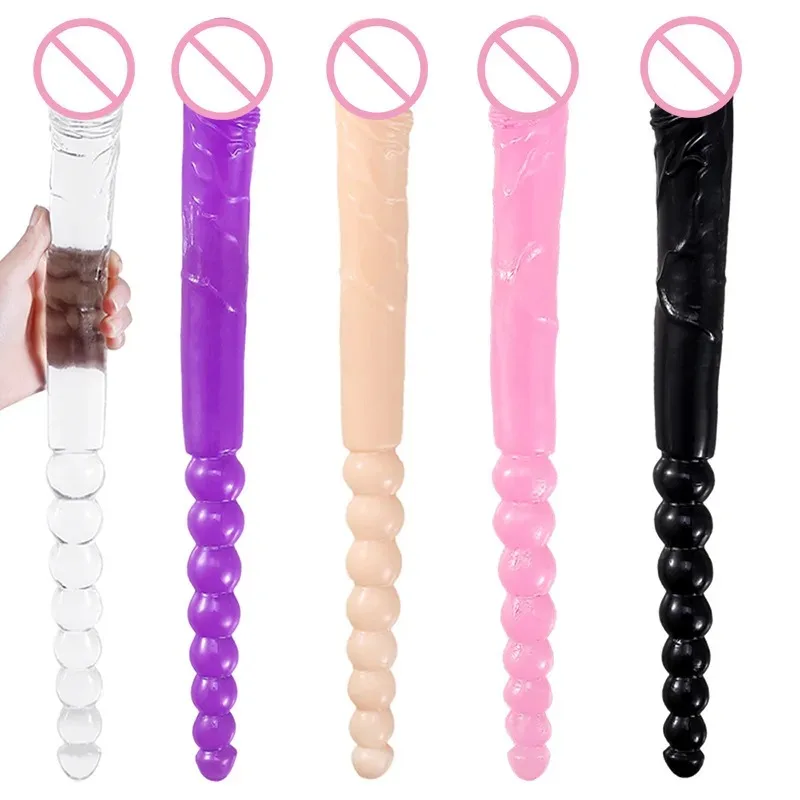 Long Dildo Realistic Lesbian Sextoy Rubber Penis Plug Anal Artificial Penises Intimate Goods Masturbators Sexy Toys For Women