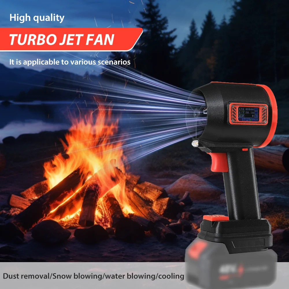 

X70 MAX Turbo Violent Fan 1500W Turbo Jet Blower Handheld Jet Fan Powerful Portable Wireless Blowers for Makita 18-21V Battery