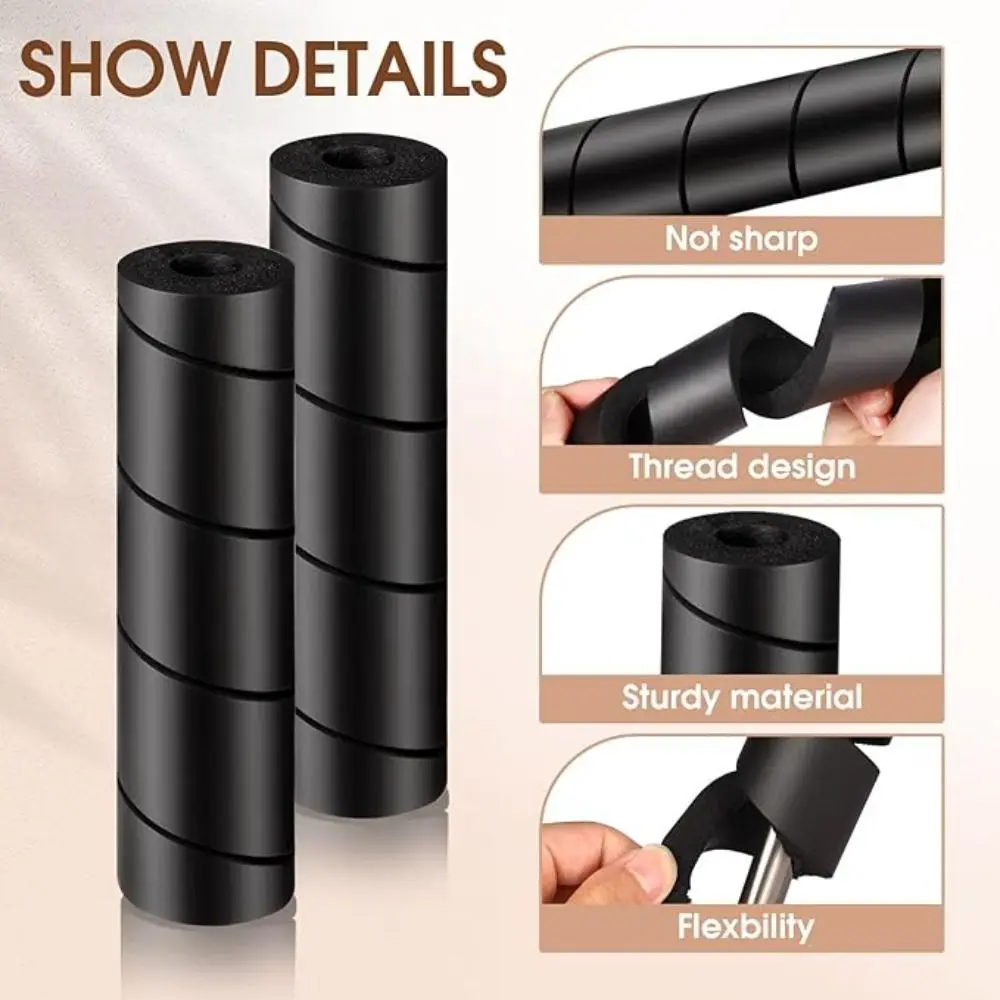 Durable 6inch Furniture Toe Protector Anti-collision Threaded Design Bed Frame Leg Covers Flexible Adjustable Bed Leg Protectors