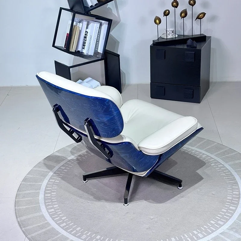 

Reclining chair living room leather rotating lazy leisure single sofa chair