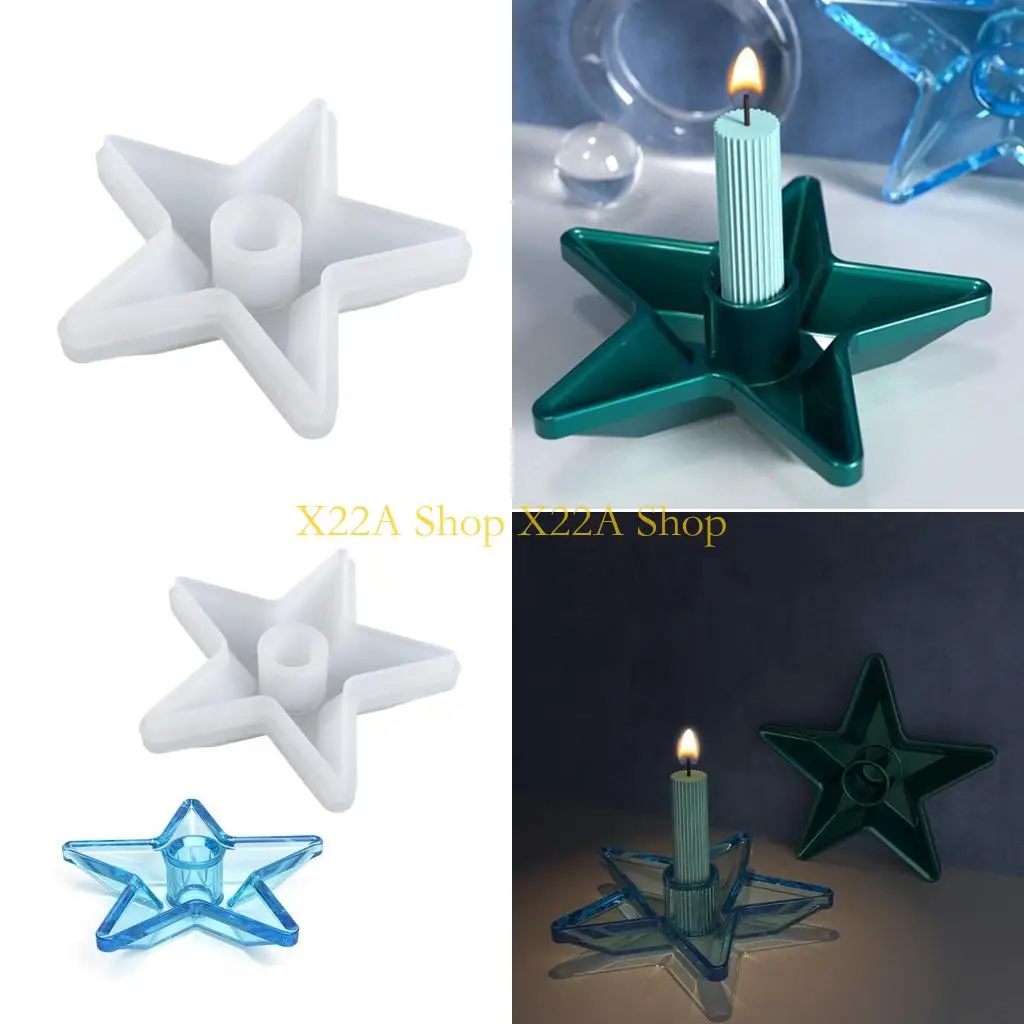

Уникальные звездные подсвечники смола плесень безделушки для ювелирных лоток Свеча для дома декор для Diy Casting