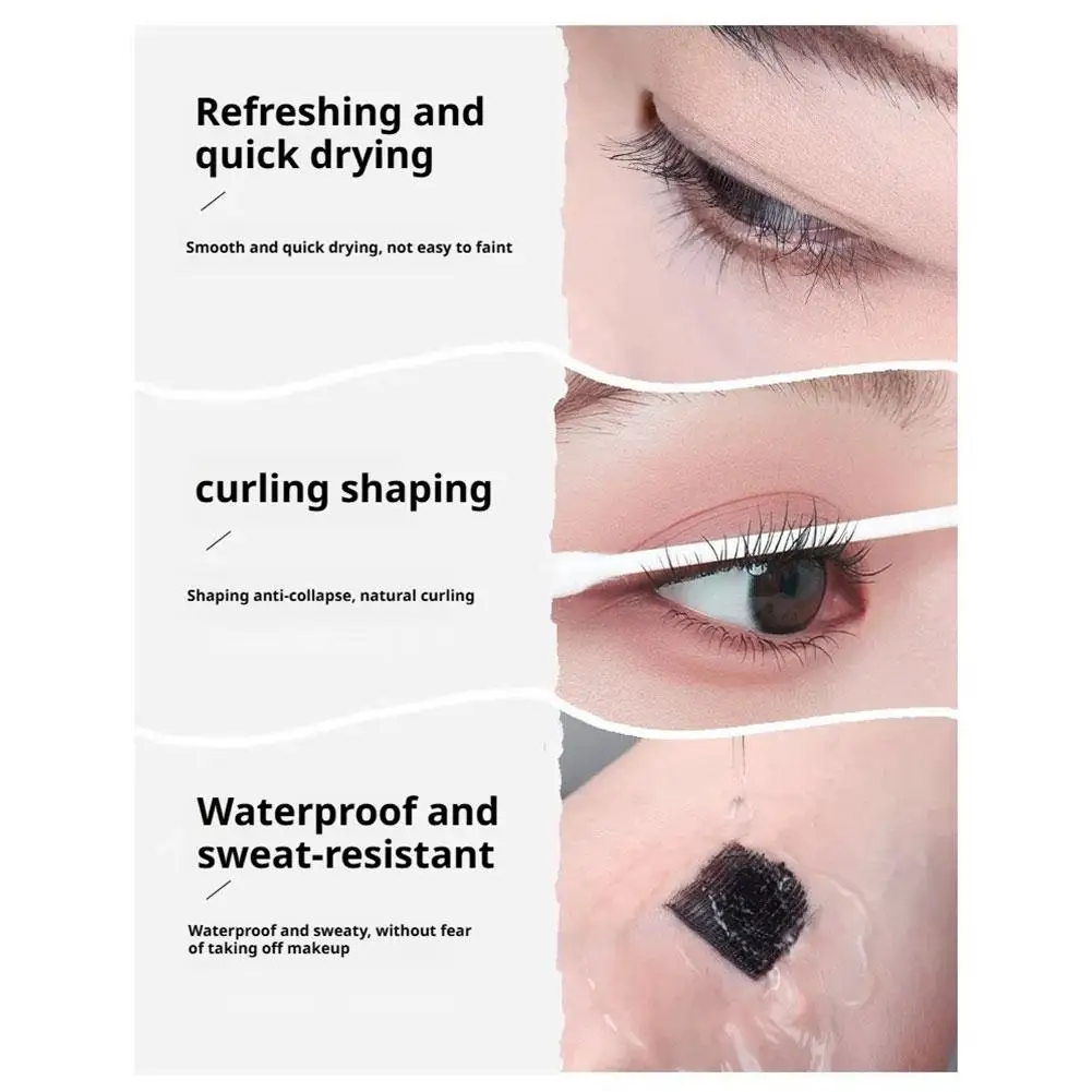 Mascara arricciacapelli per violino Mascara arricciacapelli sottile modellante Mascara impermeabile resistente al sudore Mascara delicato con testina altamente elastica