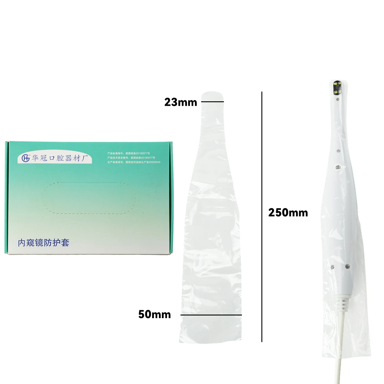 TJDent Dental Disposable Plastic Protect Film Sheath Sleeve Head Cover For Curing Light Intraoral Camera Sensor Dentistry Tools