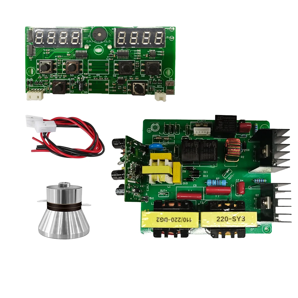 40KHz Digital Display Circuit Board With Ultrasonic Transducer PCB Driver Boards For Ultrasonic Cleaner Parts Generator