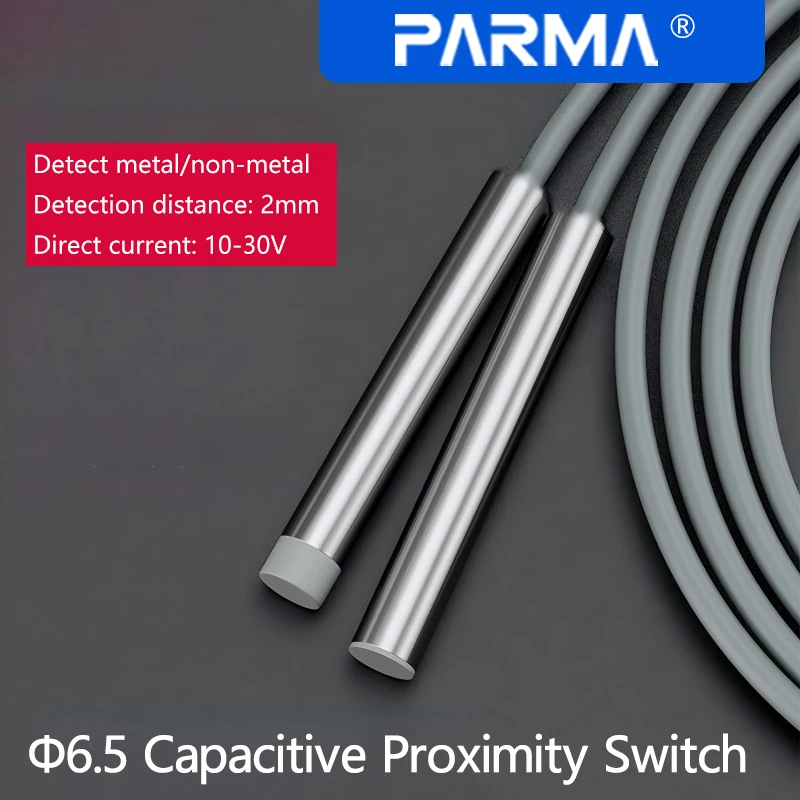 Capacitive proximity switch, material level, liquid level, material sensor, non-metallic sensor switch, water glass, wood