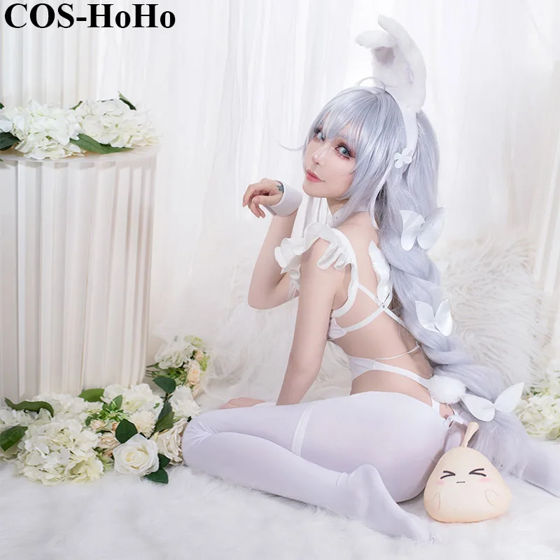 COS-HoHo Anime Azur Lane MNF Le Malin Bunny Girl Game Suit Lovely Uniform Cosplay Costume Halloween Party Role Play Outfit Women