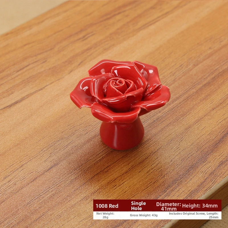 Office Furniture Hardware - Artisan-Crafted Pottery Cabinet Handle Combining Ceramic