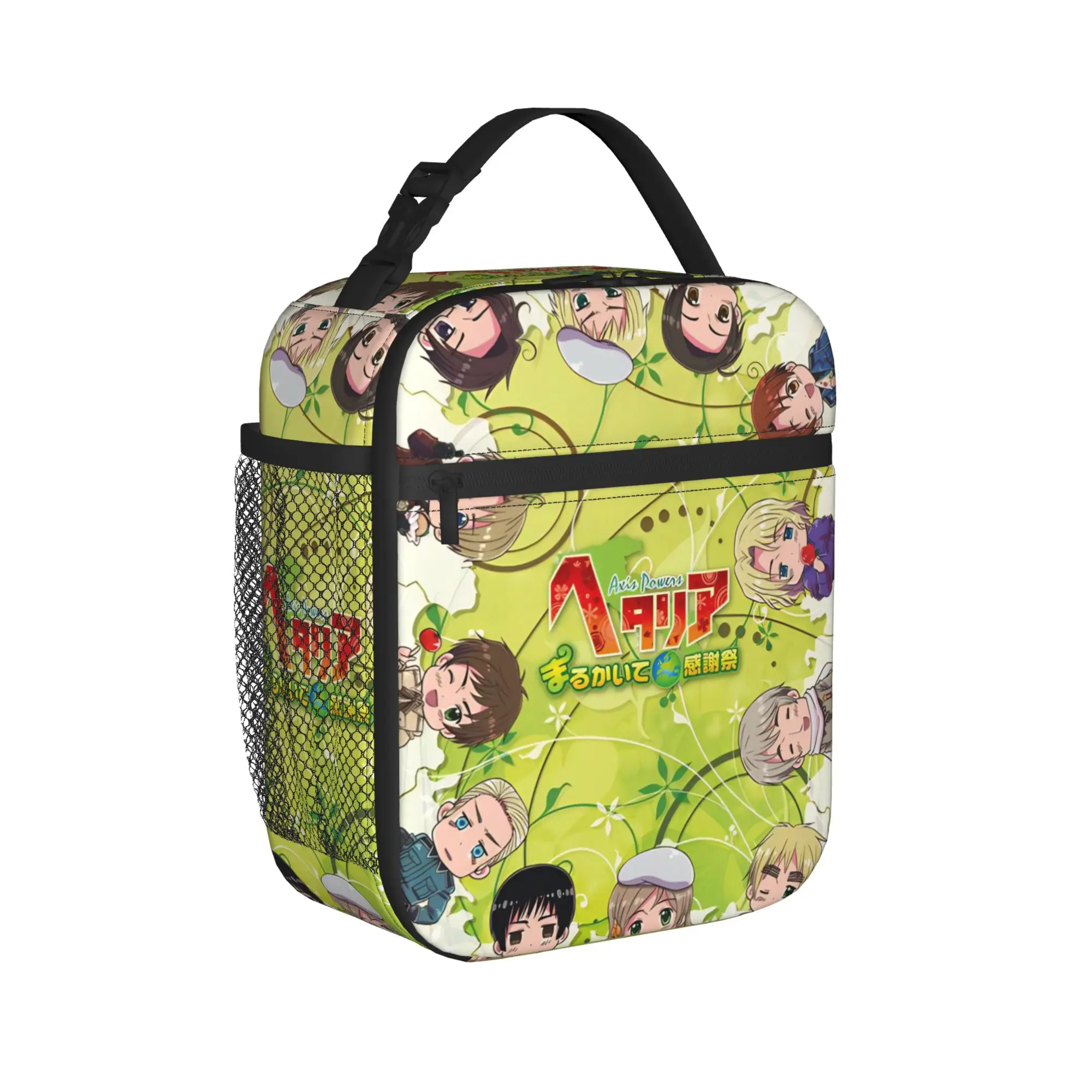 Hetalia Axis Powers Thermal Insulated Lunch Bags for Travel  Portable Bento Box Men Women Thermal Cooler Lunch Boxes