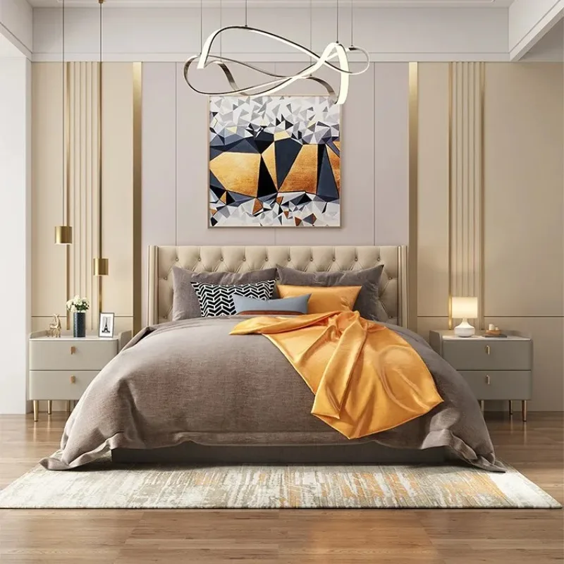 DSA new simple modern light luxury high-end solid wood Internet celebrity creative small bedside table
