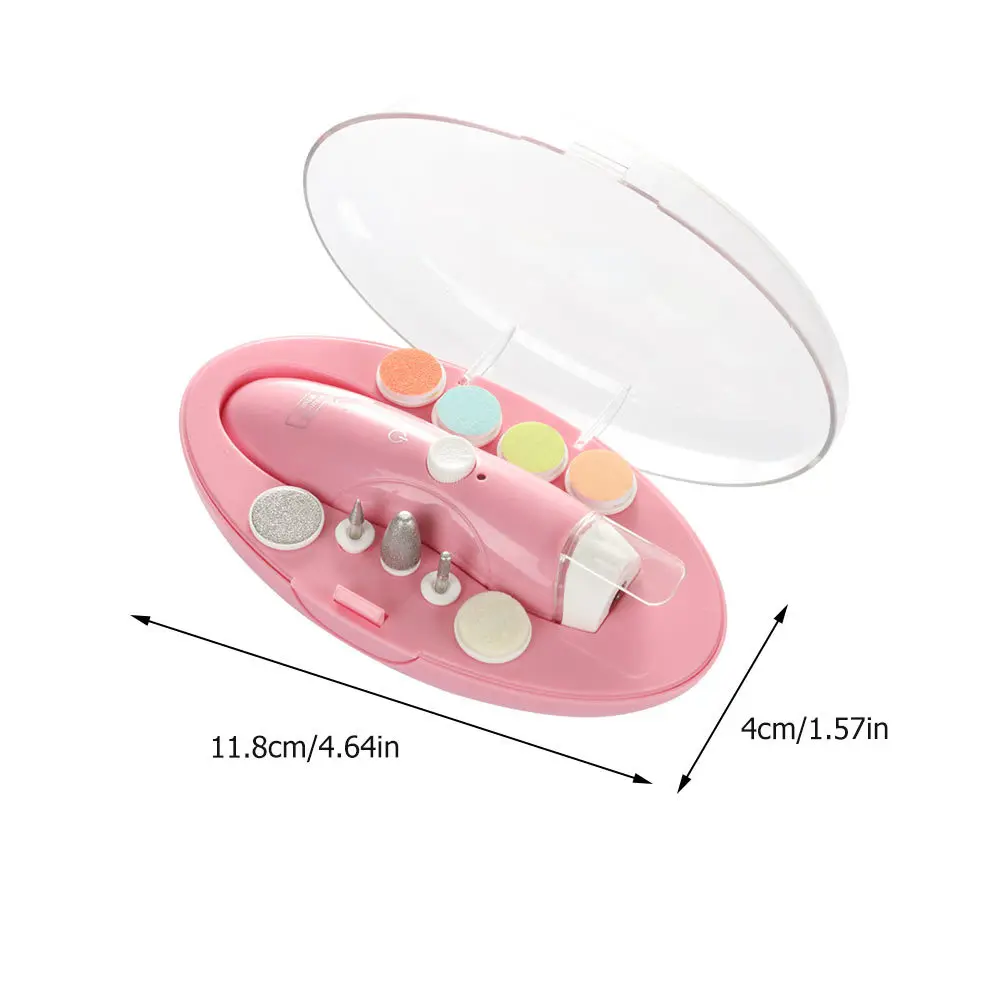 1 Juego de lima de uñas eléctrica profesional, juego de manicura portátil con carga USB para embellecer las uñas, Kit de herramientas de manicura eléctrica