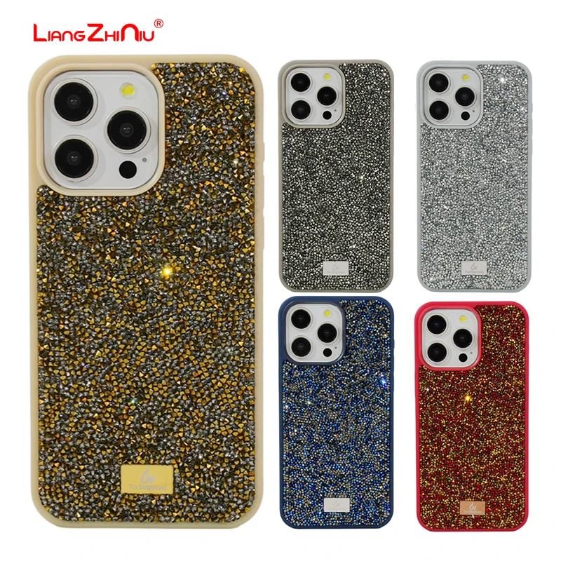 

Luxury Star Rhinestone Bling Phone Case For Apple 16 15 Pro Max 14plus 13 12pro 11 Premium Rhinestone Bling Full Wrap Phone Case