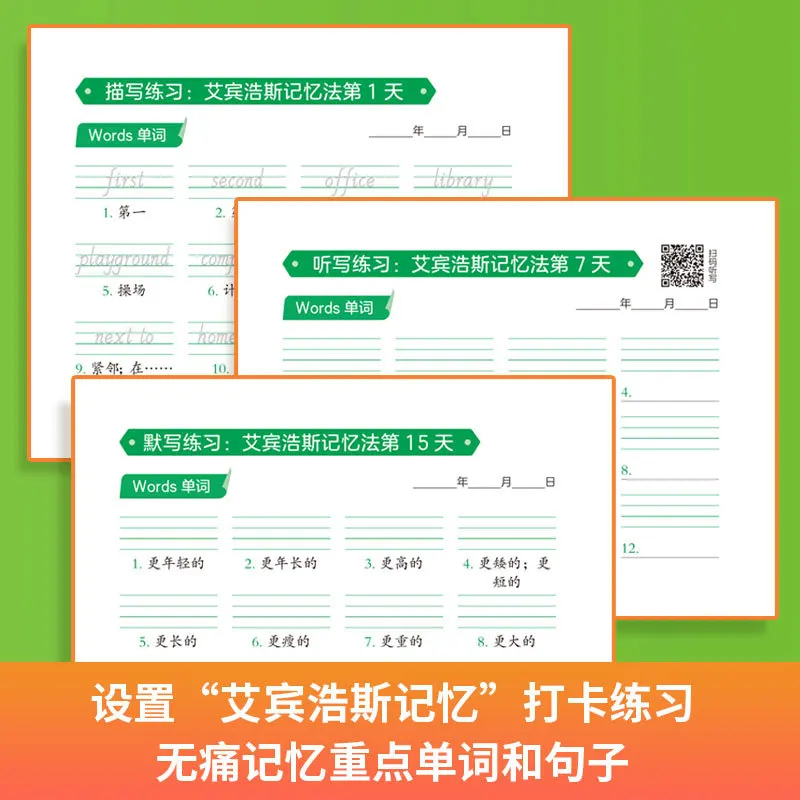 Primary School Synchronized English Handwriting Copybook | Alphabet & Vocabulary Writing Practice Book