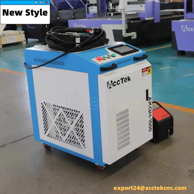 AccTek Rust Laser Cleaning Rust And Paint Removal Metal Laser Cutting Portable Laser Welding Cleaning Cutting Machine 3in1 1500W