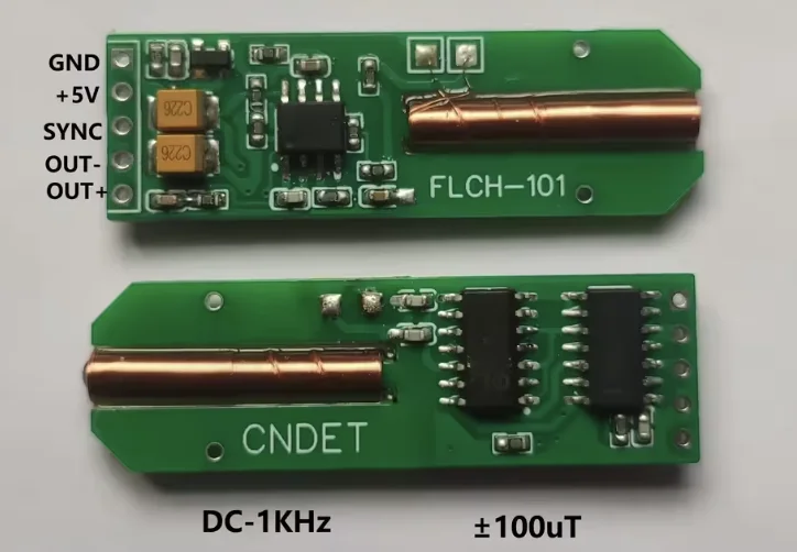 FLCH101 Magnetic flux gate sensor gradient meter magnetic field detector weak magnetic geomagnetic archaeology instrument