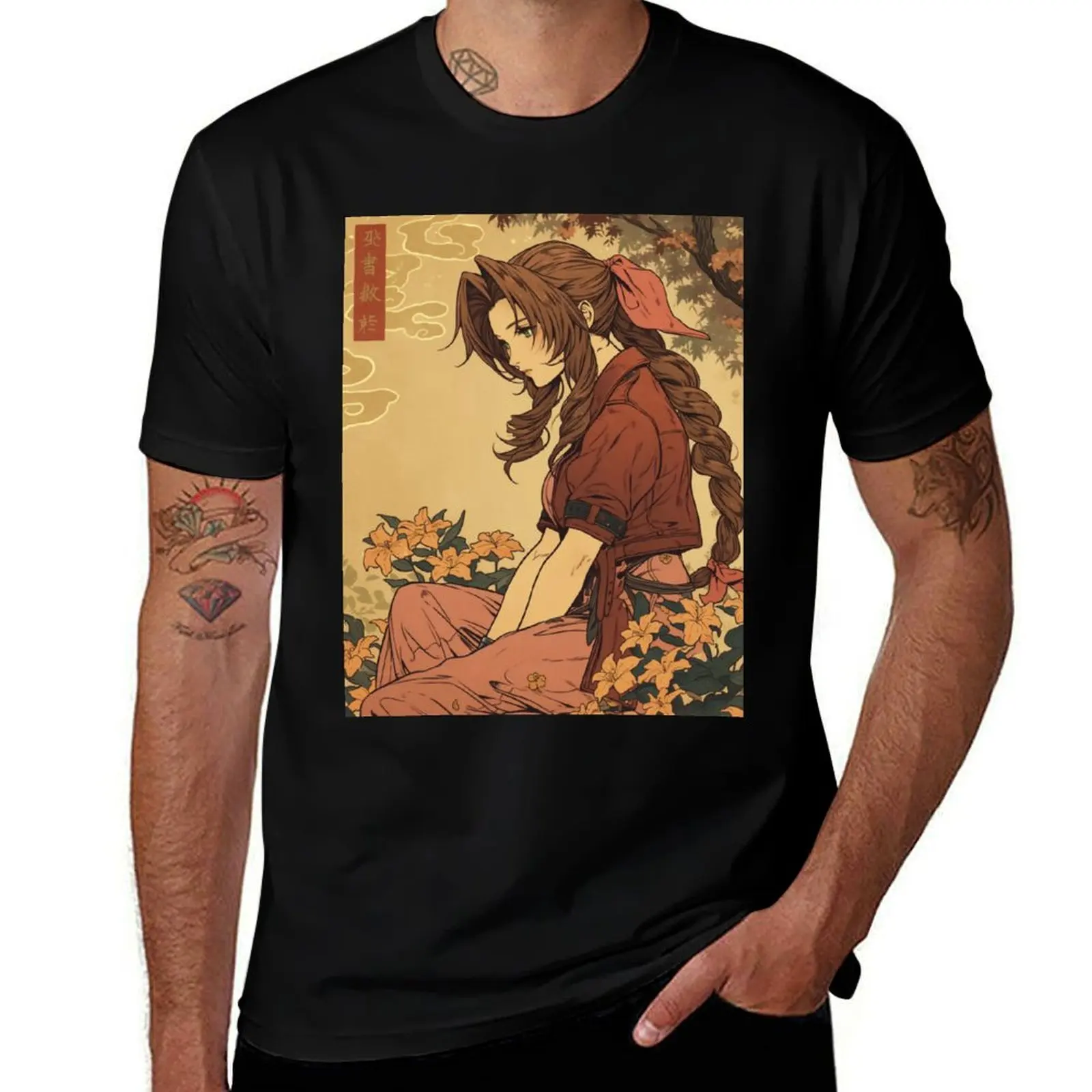 Traditional Aerith T-Shirt Daily Wear Print T-Shirt