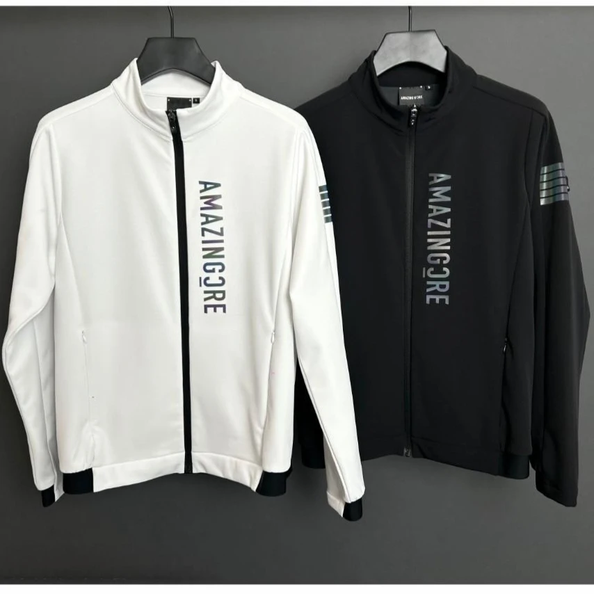 

Men's Golf Fleece-Lined Jacket Long-Sleeve Sportswear Versatile Casual Style Fashionable Golf Sweater Trendy Fashion