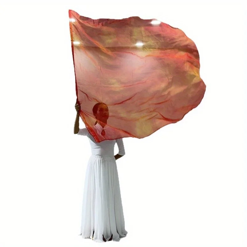 Perlengkapan Panggung Setengah Lingkaran untuk Pertemuan Olahraga, Tarian, Gereja, Bendera Api, Tarian Bendera, Bendera Pujian, Bendera Iman, Set Bendera Ibadah (Set Dua)