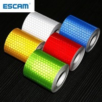 ESCAM 5cmx3m Car Reflective Material Tape Sticker Automobile Motorcycles Safety Warning Tape Reflective Film Car Stickers