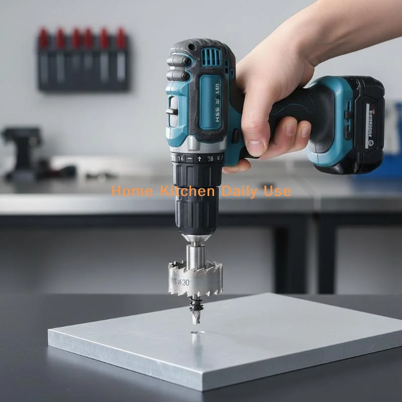 

portable5 Piece Stainless Steel Hole Saw Drill Bits Set for Efficient and Accurate Metal Wood Drilling Projectscommonly used