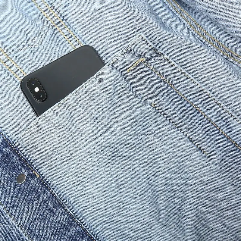 6XL 5XL 남성 데님 재킷 러피언 캐주얼 브이넥 청소년 패션 특별 와이드 핏 가을 시즌 브랜드 트렌드