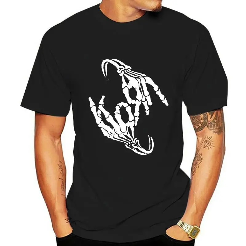 Korn Band Skeleton Sign Bone Logo Men T-Shirt Print T Shirts Man Short Sleeve T Shirt Top Tee Comical Shirt Men Plus Size