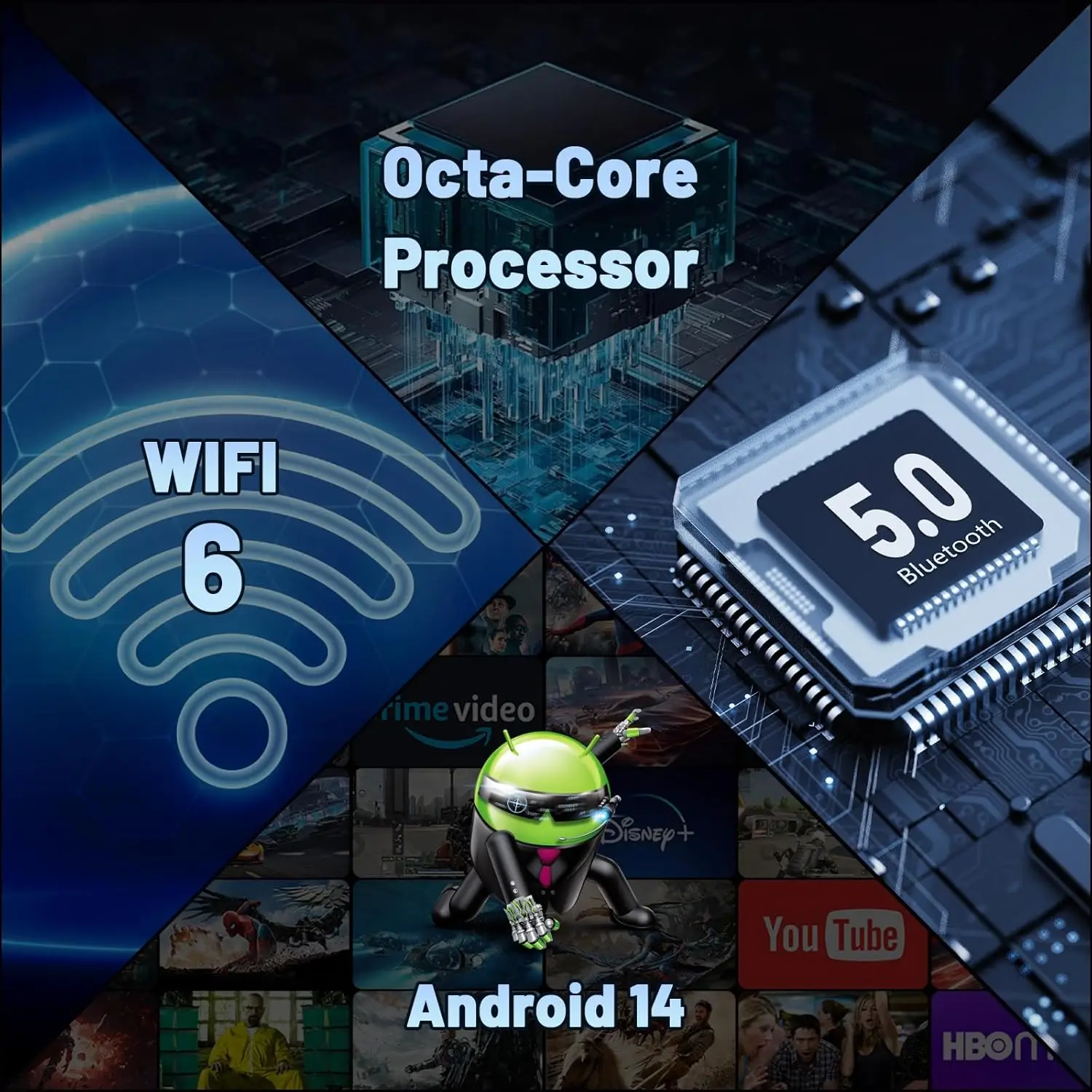 URAO C11 Tablet 10,1 pulgadas Android 14 Phablet 8GB RAM 64GB ROM (1TB TF) Widevine L1 HD Octa-Core 2,0 GHz WiFi 6 Bluetooth 5,0