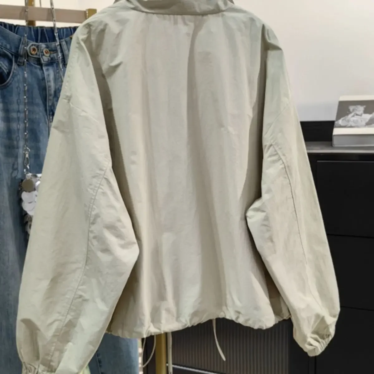 Giacche da donna Cappotto invernale Ricamo Cappotto americano Stagione Ins Ufficio Qualità Temperamento Tasca da donna Maniche giornaliere ispessite