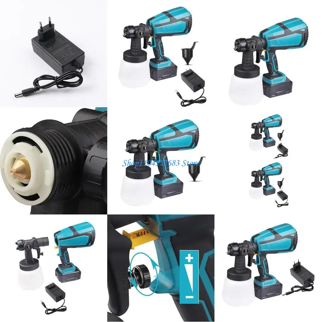 

Y6GD Cordless Airless Handheld Paint Sprayer 21V Electric Cordless Guns High Power HVLP Paint Sprayer Auto Furniture