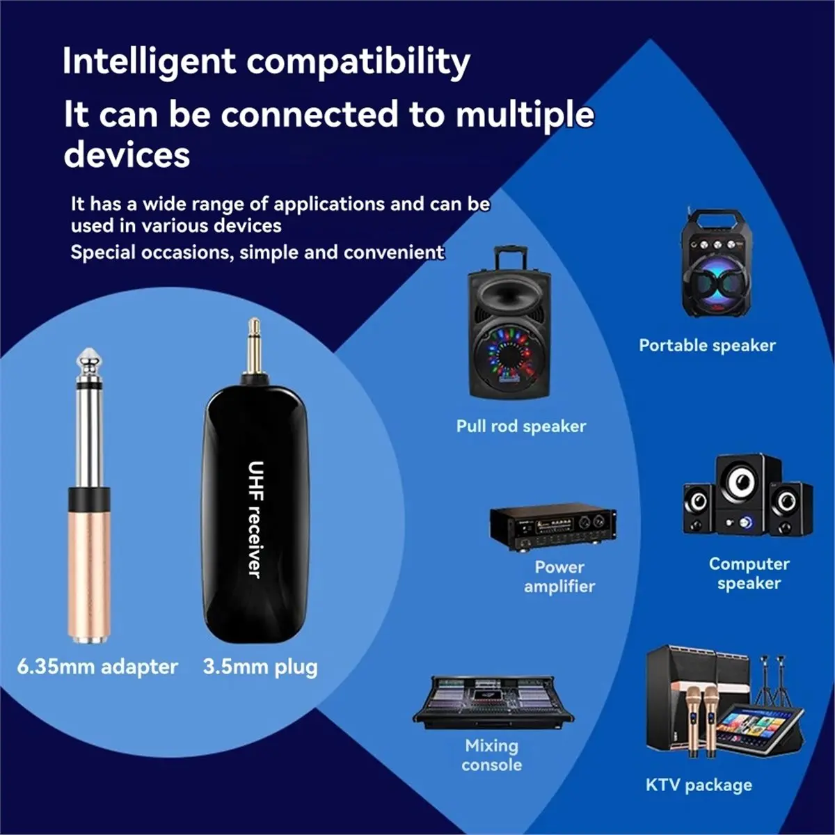 

X08A Saxophone Wireless Mic Receiver Set with Automatic FM and Intelligent Noise Reduction for Stage Performance Wireless Mic