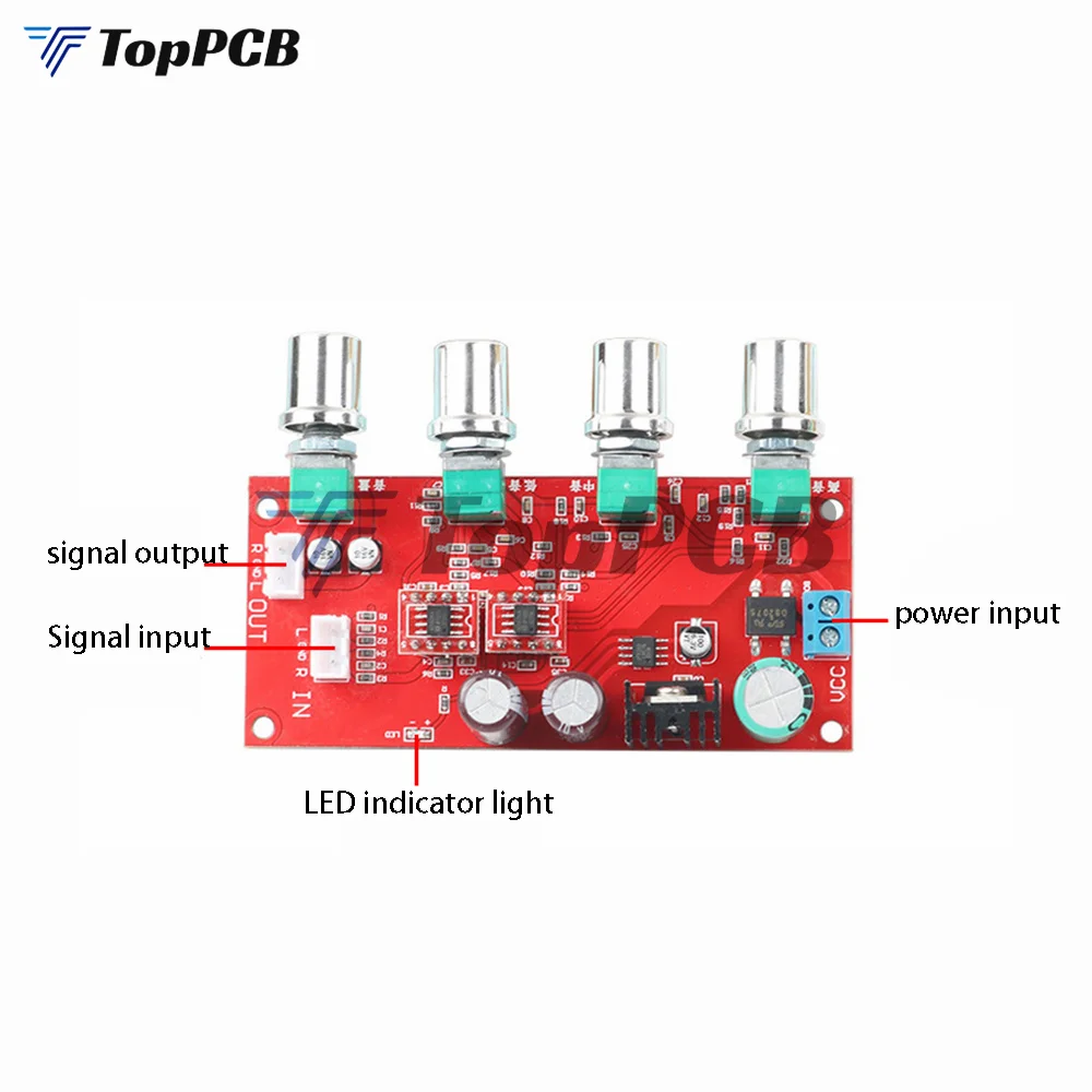 AD828 HIFI Stereo Preamp amplifier board volume Tone Control Pre-amp Preamplifier Board Better than NE5532